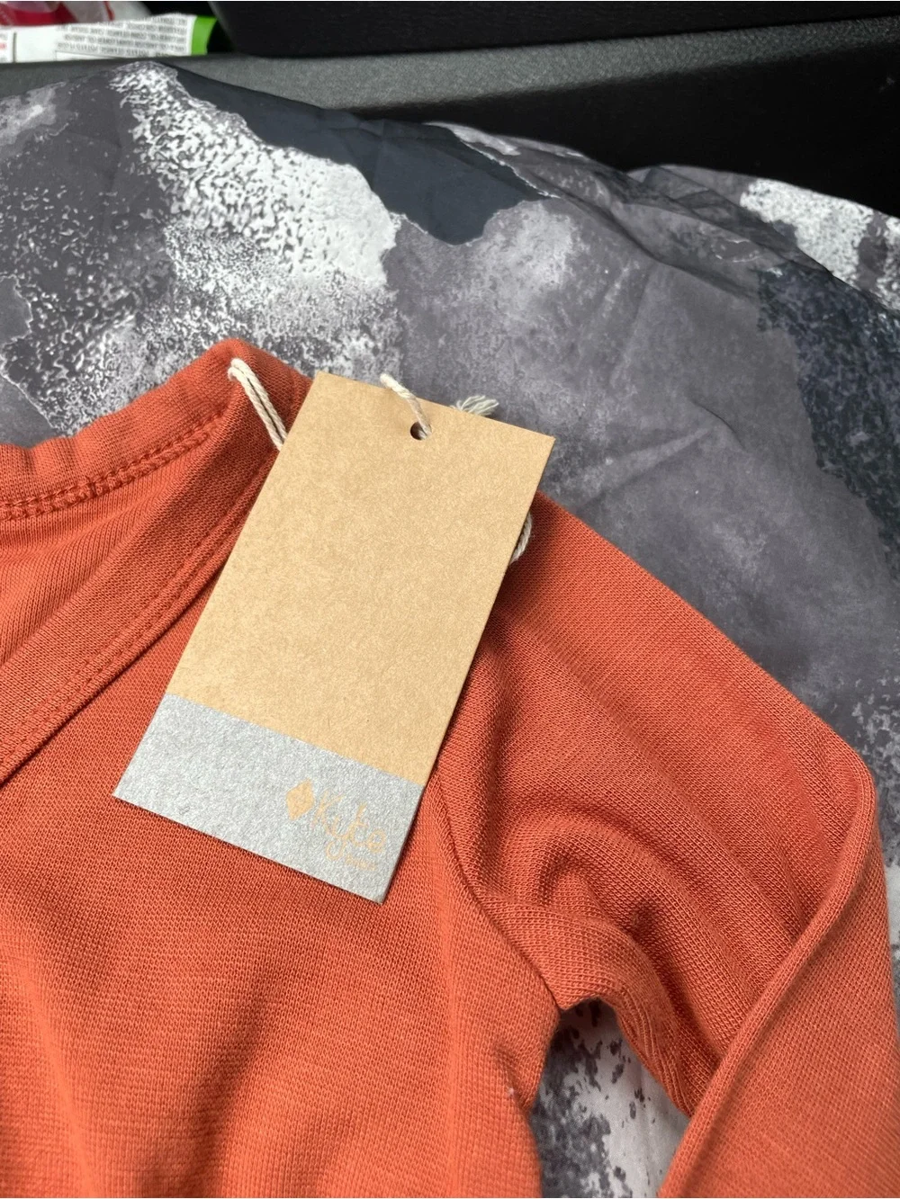 Kyte BABY Rust Button-Front Baby Cardigan